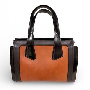 Bally Black and Tan Shoulder Bag
